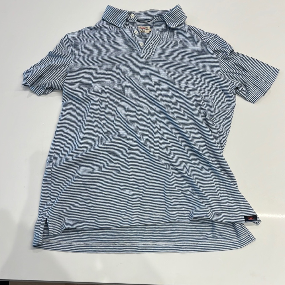 FAHERTY men’s small striped short sleeve shirt